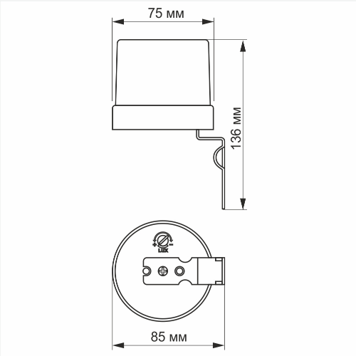 Датчик освітленності 25А 220V фотометричний VL-SN03 Videx Житомир - фото 4