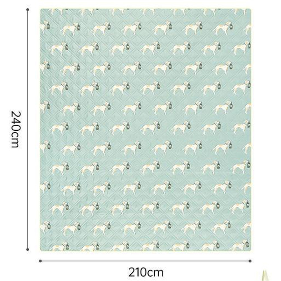 Килимок для пікніка Naturehike CNK2350WS010 210*240 см, блакитний із принтом Київ - фото 2