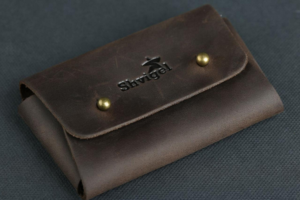 Визитница Коричневая (SHVIGEL) Киев - изображение 1