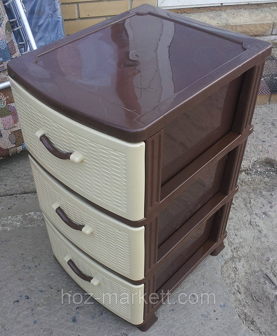 Комод пластиковий на 3 ящики виробництво Україна Харків - фото 10