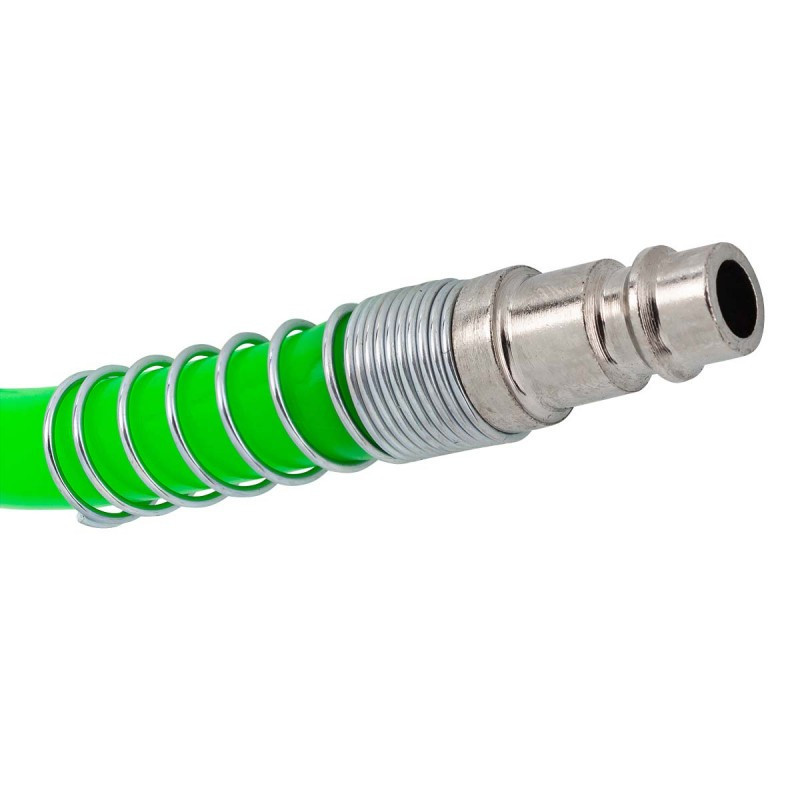 Шланг витой полиуретановый 12мм х 8мм х 20м с быстроразъемами RockForce RF-1208-20Green Одесса - изображение 3