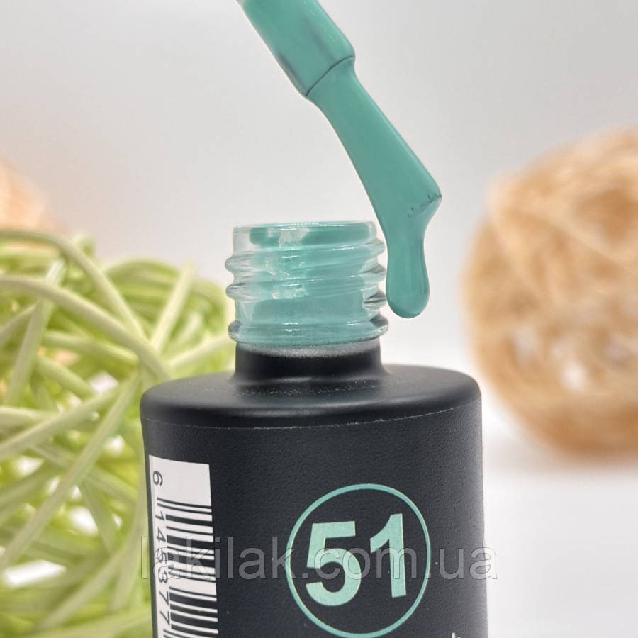 Гель-лак для нігтів Bee Nails 051 (неоновий бірюзовий) 8мл Херсон - изображение 1