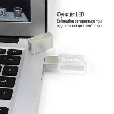 USB флеш накопитель ColorWay 32GB 3.0 Transparent (CW-USBCL32) Винница