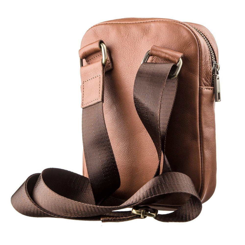 Мужская кожаная сумка SHVIGEL 19104 Рыжая Киев - изображение 5