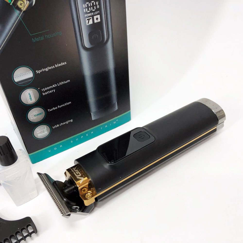 Електрична машинка для стрижки потужна VGR, Машинка для стрижки волосся з універсальним живленням OR-39 Львів - фото 13