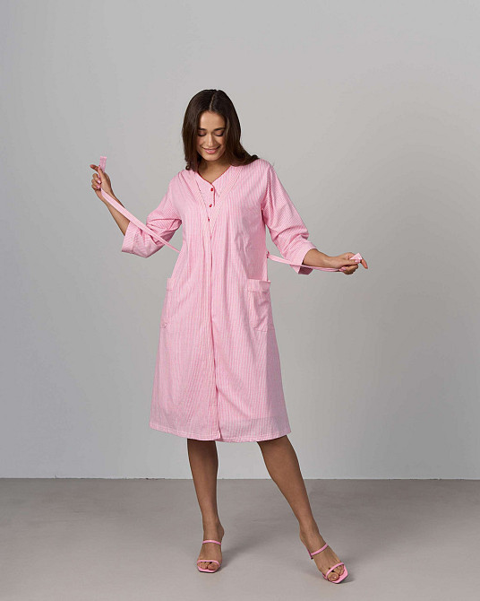 Женский халат и сорочка для кормления - в полоску Nicoletta 7382 S Киев - изображение 2