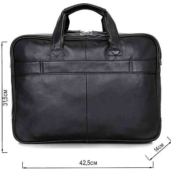 Сумка мужская Vintage 14398 для ноутбука 17 дюймов Черная Киев