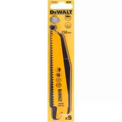Полотно DeWALT пильное биметаллическое, быстрый пропил, 152 мм, 6 TPI, 5 шт (DT2359) Винница