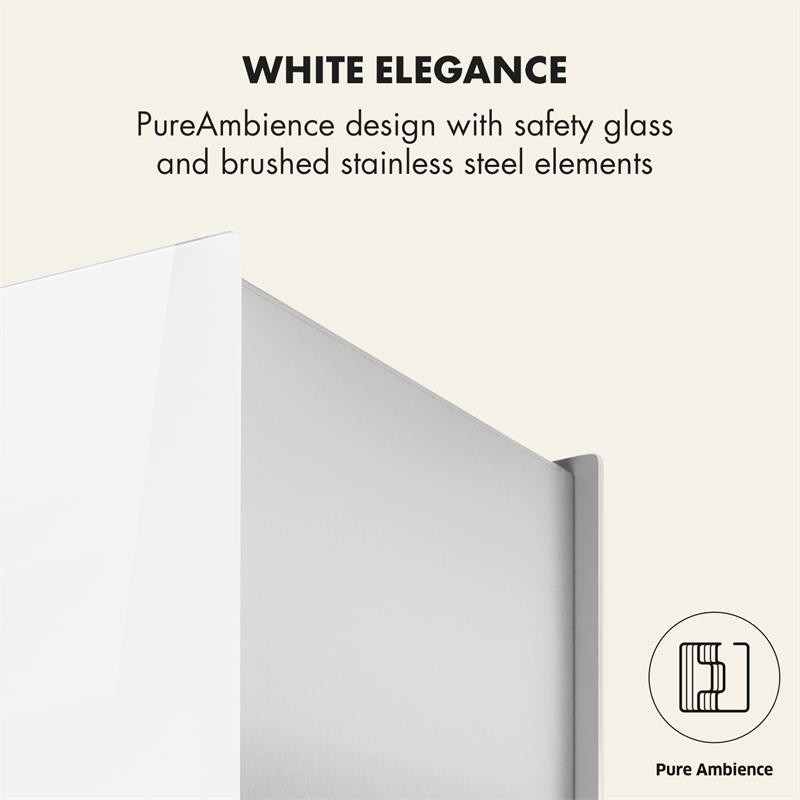 Люстра L островная вытяжка 60см отработанный воздух: 590м³/ч LED сенсорное стекло белый белый (Германия, Ровно - изображение 8