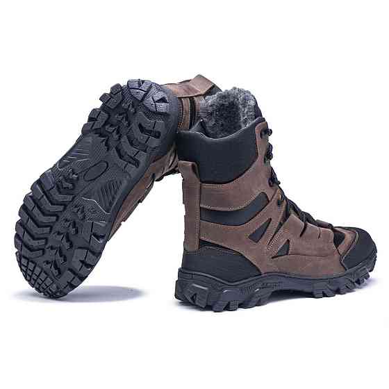 Зимові теплі тактичні високі берці хакі Харьков