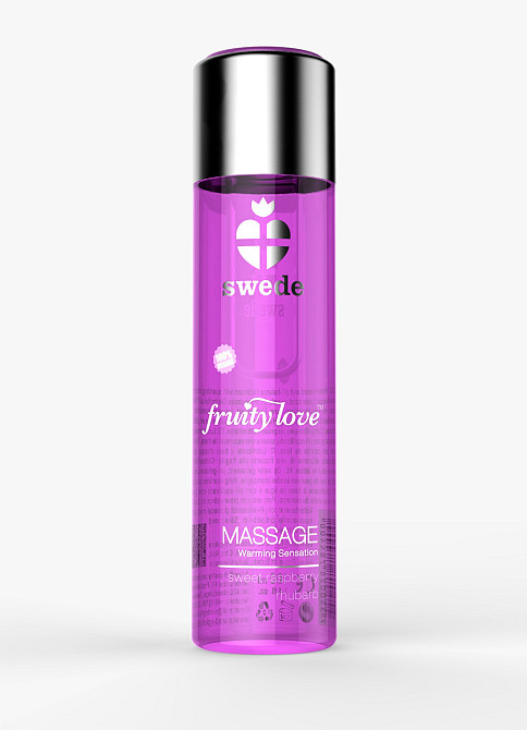 Массажное масло - Swede Fruity Love Sweet Raspberry Rhubarb, 60 мл Sex Aura Киев - изображение 1