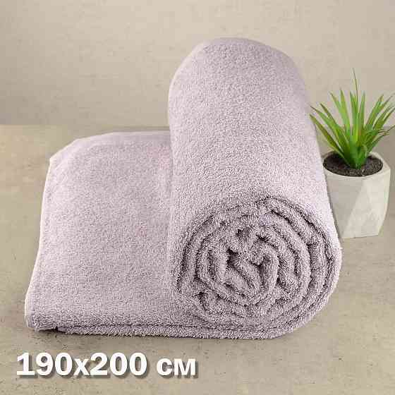 Простирадло махрове GM TEXTILE 190х200см 400г/м2 (Світло-Лавандовий) Суми
