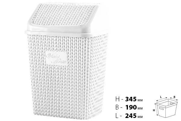 Контейнер для мусора VIOLET HOUSE WHITE Виолетта (6513165) Киев - изображение 2