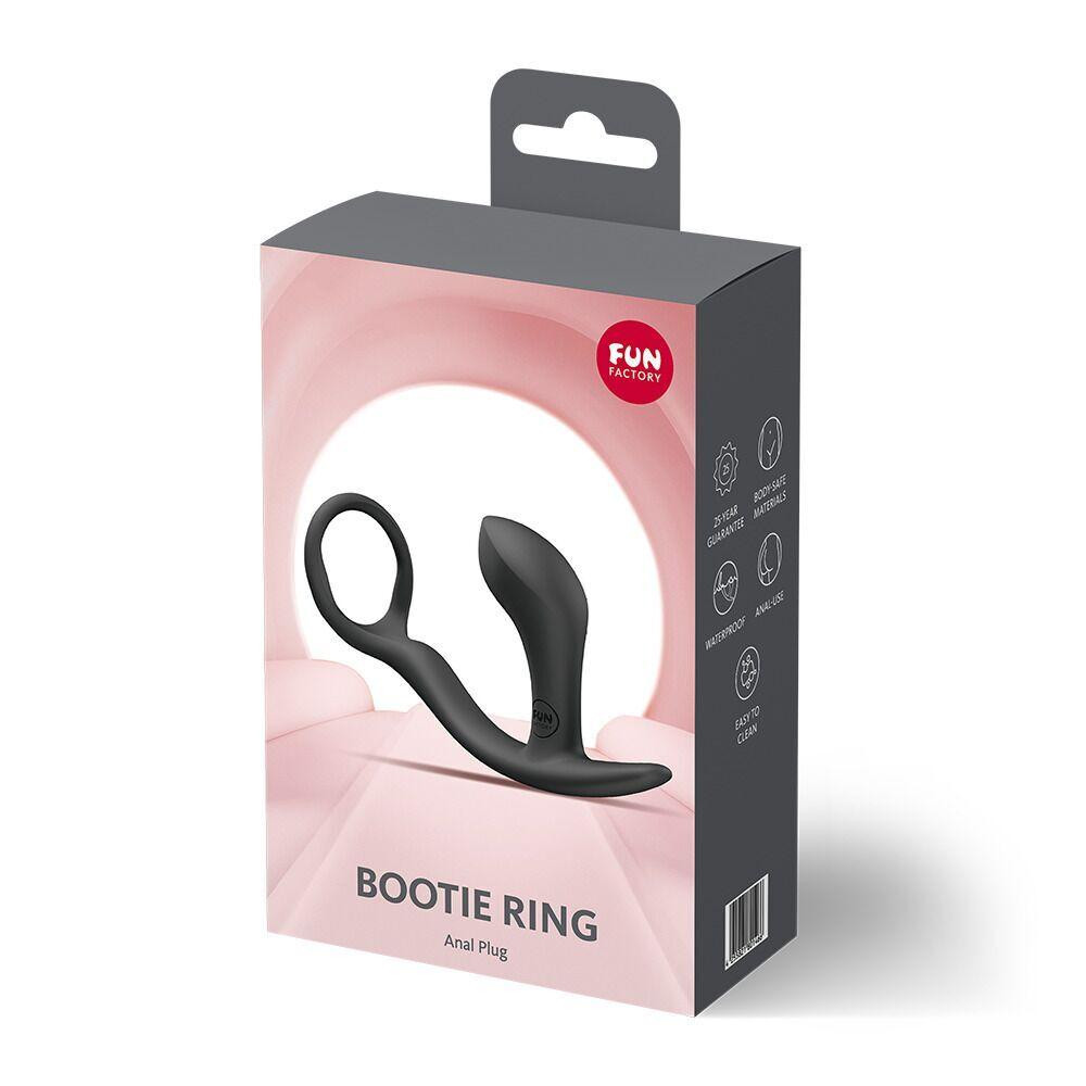Анальна пробка з ерекційним кільцем Fun Factory BOOTIE RING Black (м'яте паковання!!!) Sex Aura Київ - фото 9