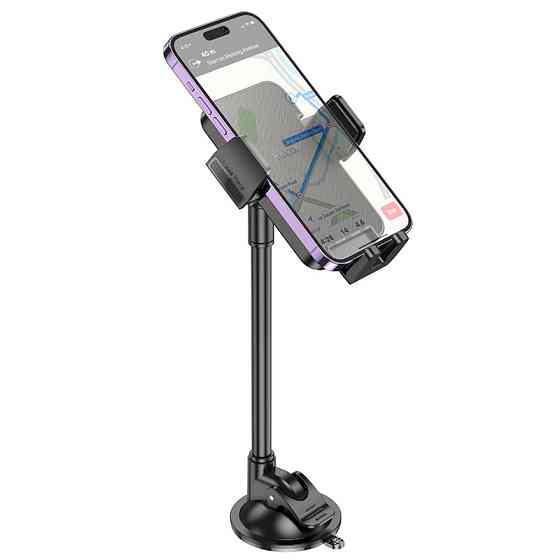 Автодержатель для телефона HOCO H38 Cheetah car holder(windshield) Black Киев