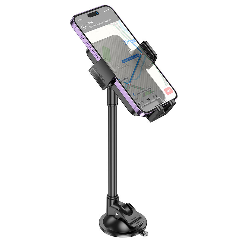 Автодержатель для телефона HOCO H38 Cheetah car holder(windshield) Black Киев - изображение 6