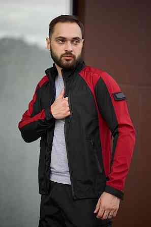 Чоловічий костюм Intruder Softshell куртка спортивна і штани карго весна осінь хакі+чорний Одеса