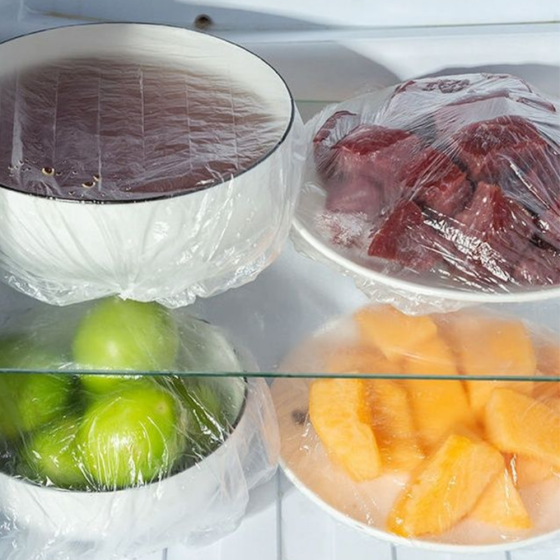 Поліетиленові пакети на гумці, 100 шт Freshness storage bag / Харчові пакети / Пакети кришки для їжі Київ