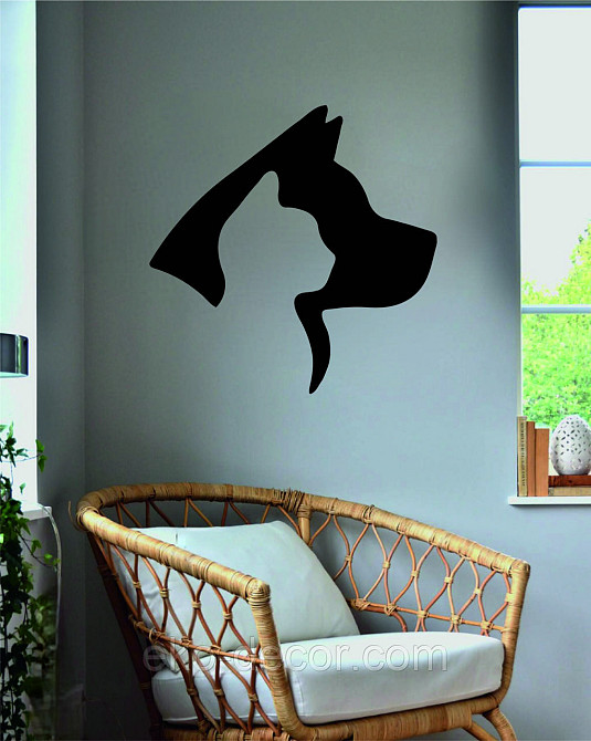 Декоративне настінне Панно «Кіт та Собака », Декор на стіну 70*70 см, Чорний Київ - фото 10