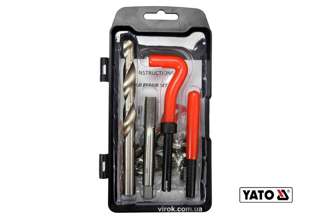 Набір для ремонту різьби YATO : М12 x 1.75 мм, HSS 4241/4341, 30 шт [20/40] Одеса - фото 1