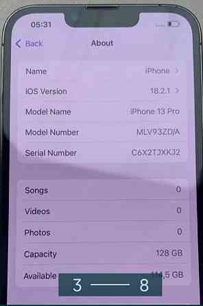 Айфон iPhone 13 Pro Graphite 128Gb.АКБ100% Киев