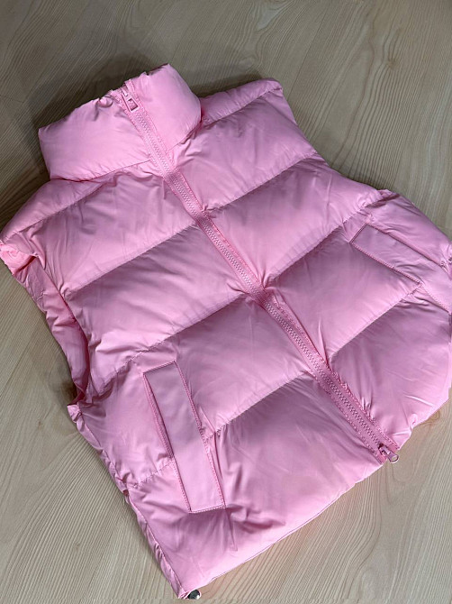 Жилетка женская A-N 10013 дутая без капюшона розовая, розовый, 42 Киев - изображение 14