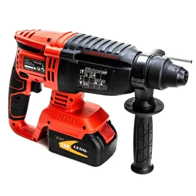 Перфоратор GTM RHC18/26BL, 18В, 2,5Дж, 0-1000об/мин 2x4Ah, кейс (RHC18/26BL) Винница - изображение 3