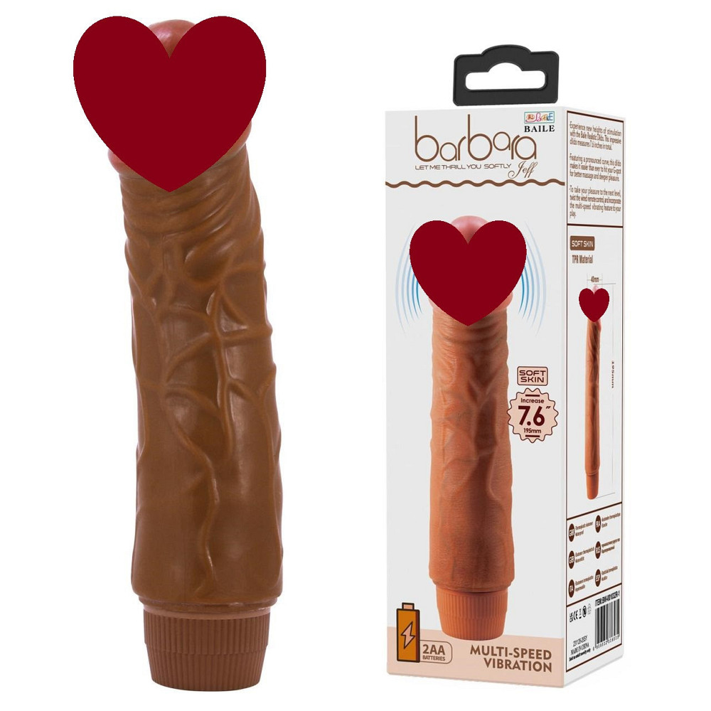Вибратор BAILE barbara Jeff 7.6 '', MULTI-SPEED VIBRATION Sex Aura Киев - изображение 1