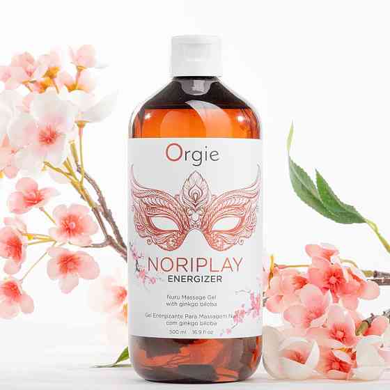 Гель для NURU-массажа Orgie – Noriplay Energizer (500 мл), экстракт гинкго билоба, защитная простыня Sex Aura Киев