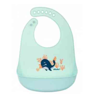 Нагрудничек Akuku силиконовый Кит (A0505) Винница