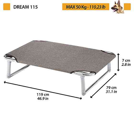 Лажак - розкладка для собак Ferplast Dream (Ферпласт Дрім) 119 х 79 x h 7 см - 115 Запоріжжя