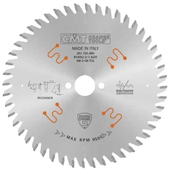 Пильний диск по дереву CMT 160x20x48z K2.2/1.6 (281.760.48H) Одесса