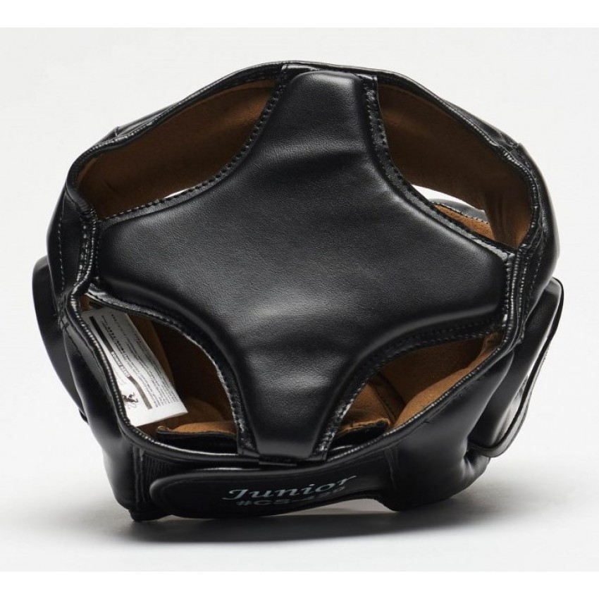 Шолом для боксу з повним захистом тренувальний дитячий чорний Leone Junior Black розмір XS Київ - фото 8