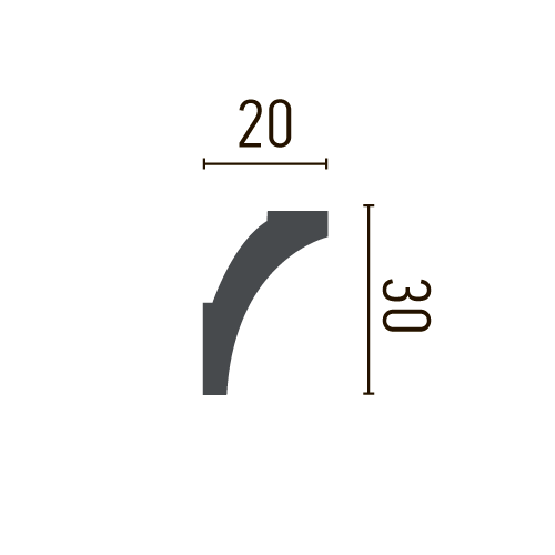 Карниз полиуретановый гладкий Gaudi Decor P 2119 Днепр - изображение 2