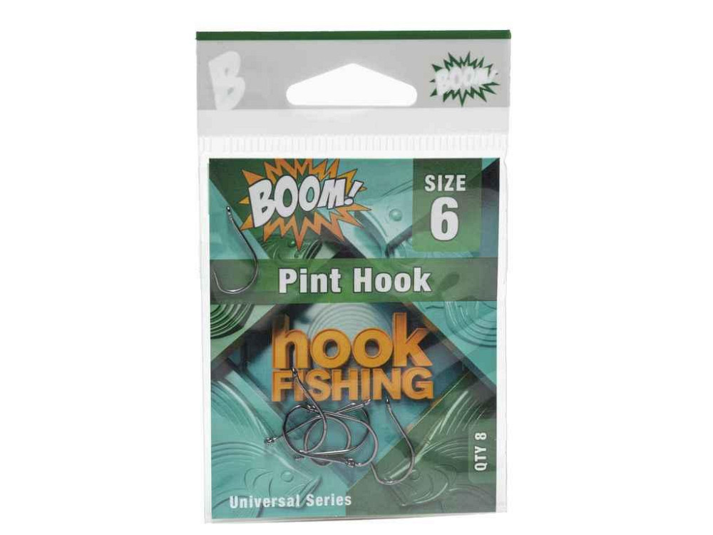 Крючок для мирной рыбы Pint Hook No6 (8 шт/уп) (BN) ТМ BOOM Киев - изображение 1
