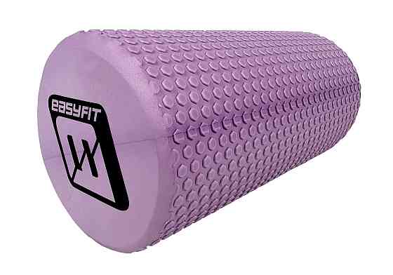 Масажний ролик EasyFit Foam Roller 30 см Бузковий Коломия