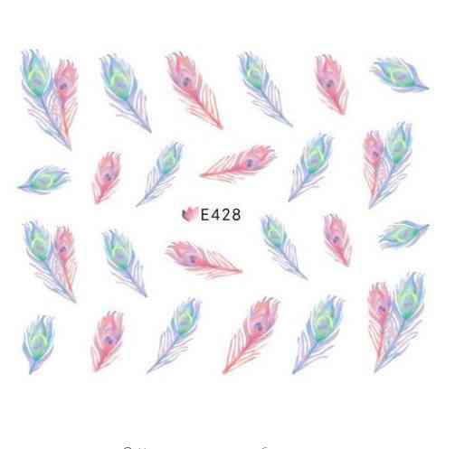 Наклейка на нігті "Пір'ячко" Київ