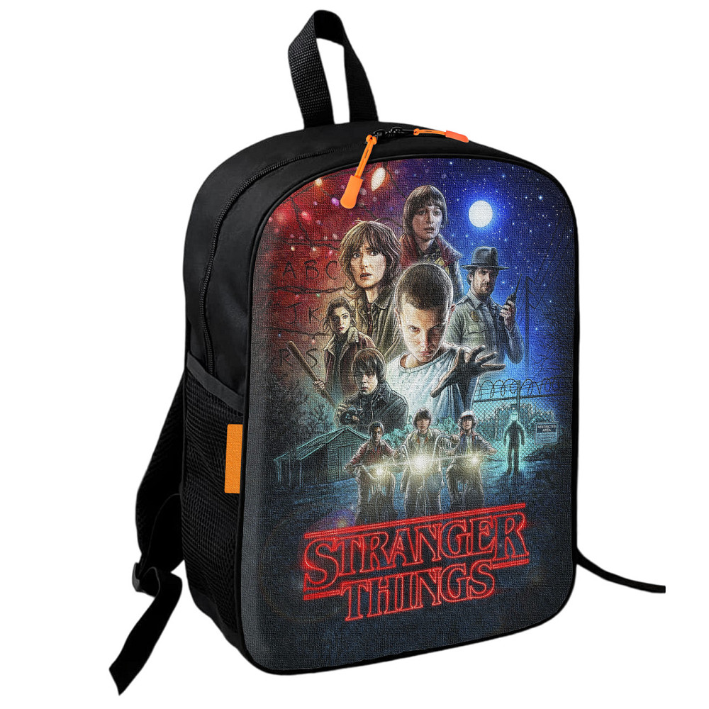 Рюкзак шкільний дитячий Дуже дивні справи / Stranger Things 36х27 см підлітковий для хлопчика, дівчинки (4395) Київ - фото 1