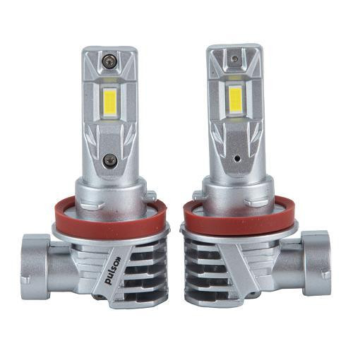 Світлодіодні лампи PULSO M6 для авто H8/H9/H11/H16, LED-чіпи 7535, 9-18В, 2x28Вт, 6000 Лм, 6500К Харків - фото 3