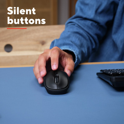 Мишка Trust Yvi+ Silent Wireless/Bluetooth Glossy Black (25512) Вінниця - фото 3