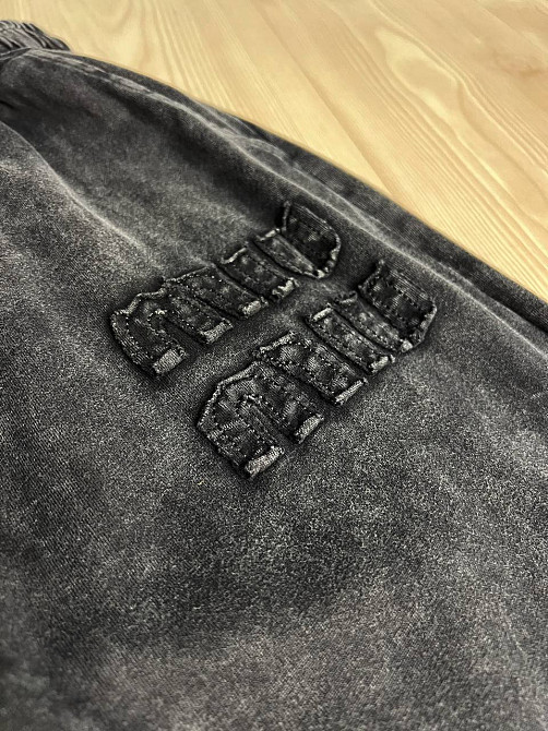 Костюм жіночий YUJIE YISHANG 7401 футболка з брюками тай-дай вишивка чорний, чорний, L Київ - фото 5