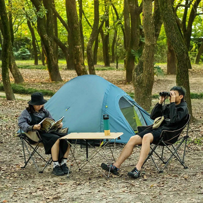 Складне крісло Naturehike NH20JJ022 600D Oxford Cotton сталь (Бежевий) Вінниця - фото 5