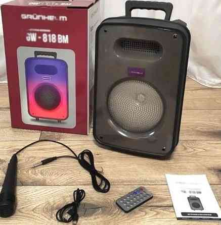Колонка Bluetooth + караоке Grunhelm GW-818BM микрофон пульт. Киев