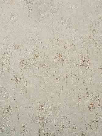 Обои виниловые на флизелине Caselio 0.53х10 Beton 2 под штукатурку под бетон светло зеленые мята с золотом Киев