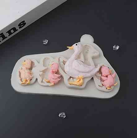 Молд силиконовый Утята 99 на 161 мм серый Киев