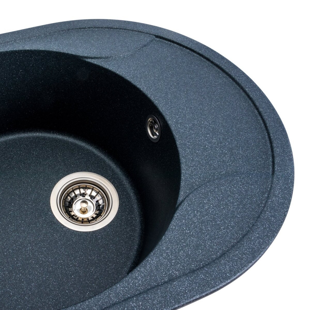 Гранітна мийка для кухні VALESO ONYX 5847 матова Антрацит Коломыя - изображение 4