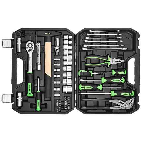 Професійний набір інструментів в кейсі Winso Pro 1/2", 1/4" 72Т, CR-V, 56од. Львів