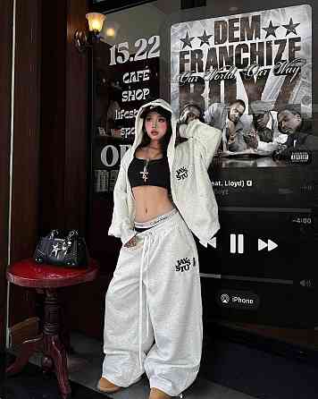 Женский теплый оверсайз костюм двойка Трехнитка на флисе Меланж Одесса