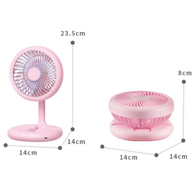Портативний настільний вентилятор W1646 з підставкою для телефону 400 мАг, Час роботи: 1–3 години Одеса - фото 5