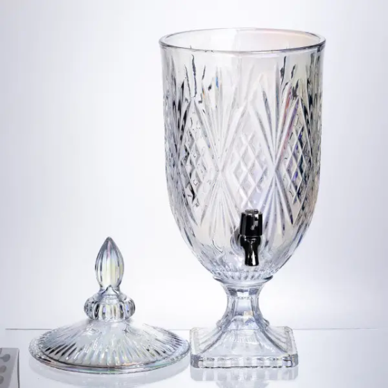 Лимонадниця Crystal Trinity 5 літрів із краном для мохіто-сока напоїв HP-19-303 Коломия